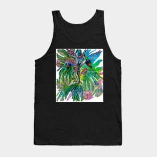 An Australian Rainbow Lorikeets Parrot Party Tank Top